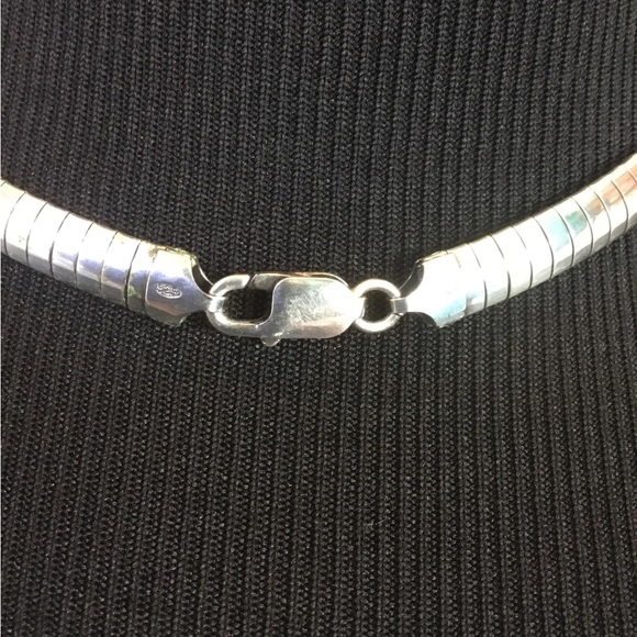 Vintage 925 Sterling Silver Necklace Italy Vtg - Picture 4 of 15